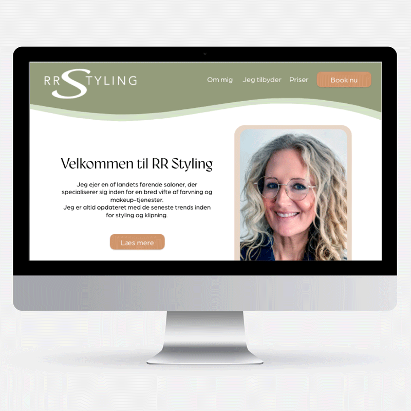 et billed af en hjemmeside jeg har været med til at redesigne